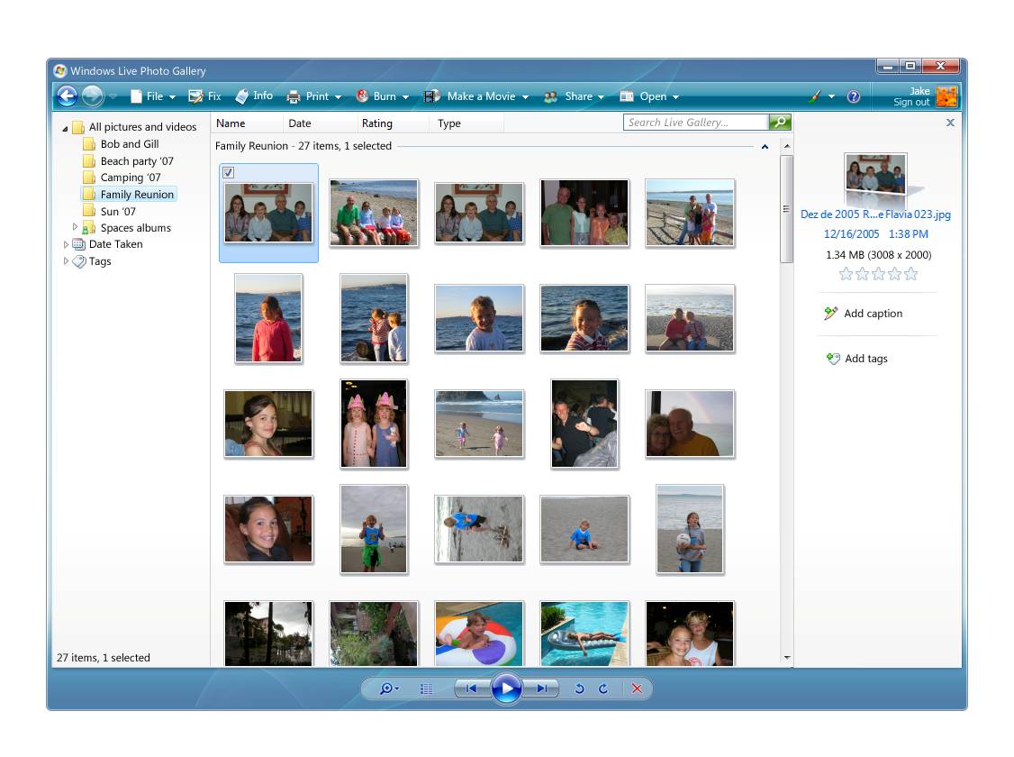 Photo Gallery Interface